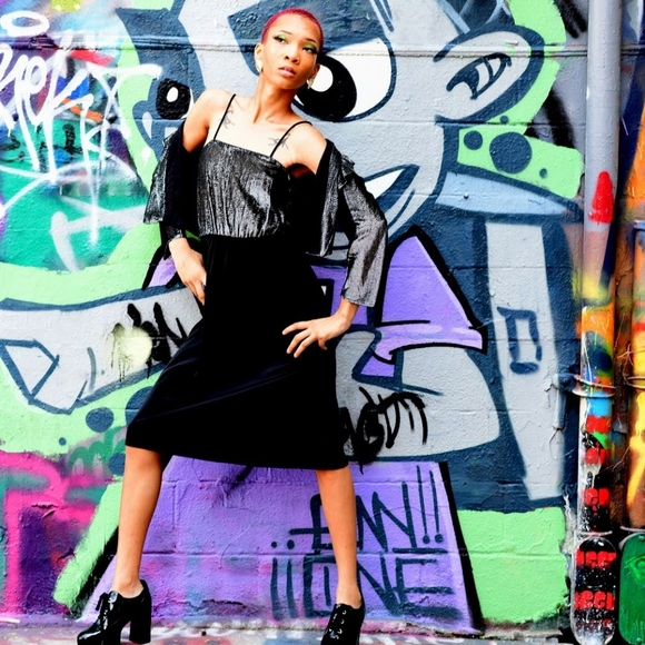 Studio 54 70s disco dress with jacket - Picture 3 of 5